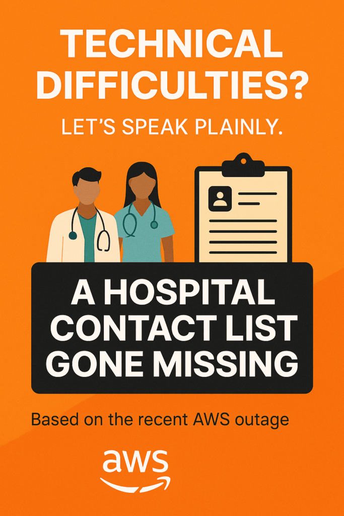 two hospital workers standing next to an empty contact list